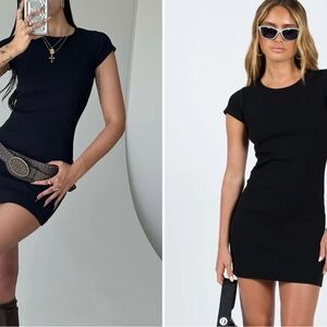 Princess Polly Classic Mini Dress Black Size US 6